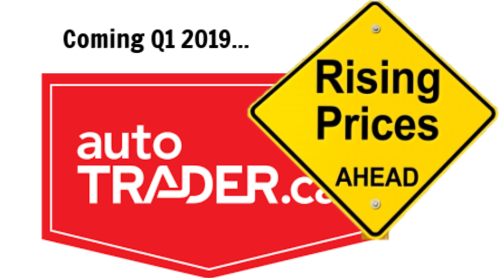 autoTRADER NPV prices going up early 2019